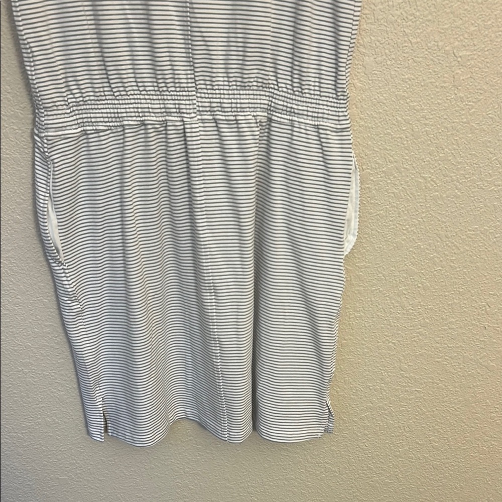 Striped Gray Mini Dress - Picture 6 of 9